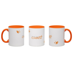 Mug Smile For CHRIST / Blanc - Orange